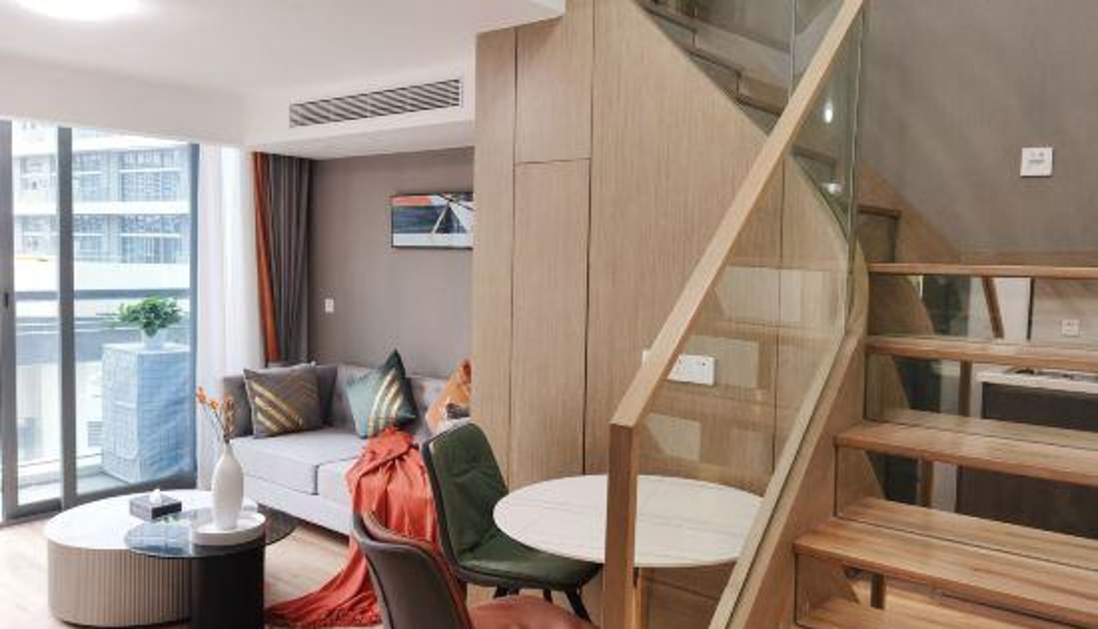 Pokój z balkonem - Mubai Hotel Apartment (Hangzhou China Amyyuan Xiaming Street Subway Station)