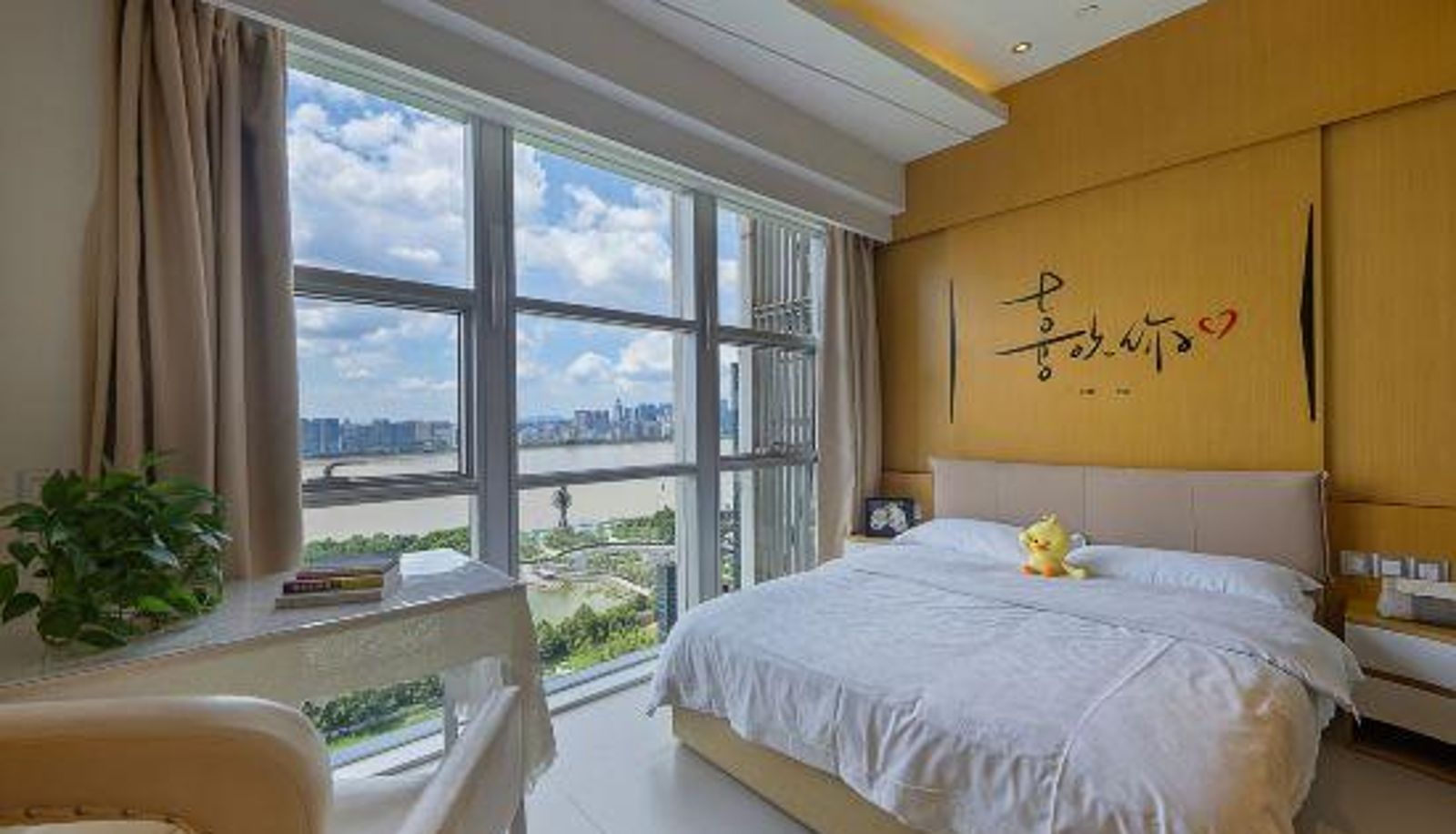 Zimmer mit Flussblick - Langtai Service Apartment (Hangzhou Hanfeng Gongguan)