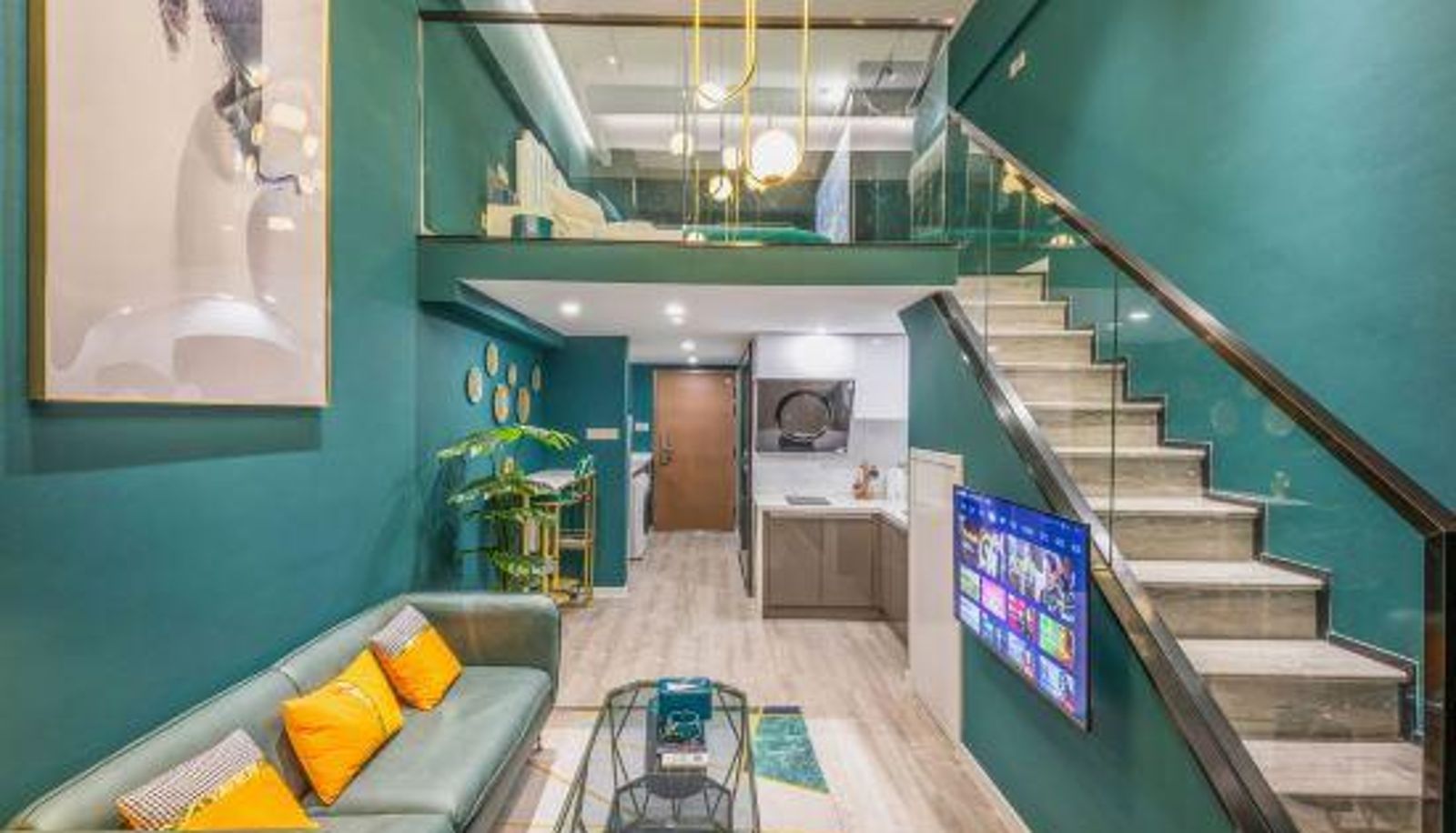 Zimmer - Boke Loft Hotel Apartment (Wuxi East Station Store)