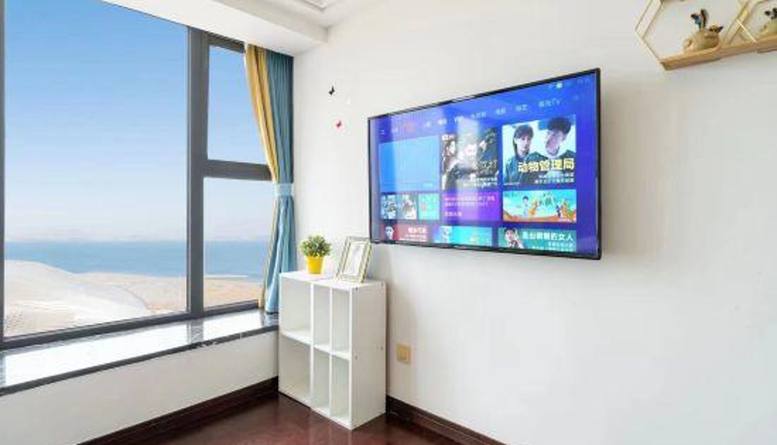 Zimmer mit Meerblick - Yiyang Seaview Apartment Hotel (Dalian Donggang Venice Water City)