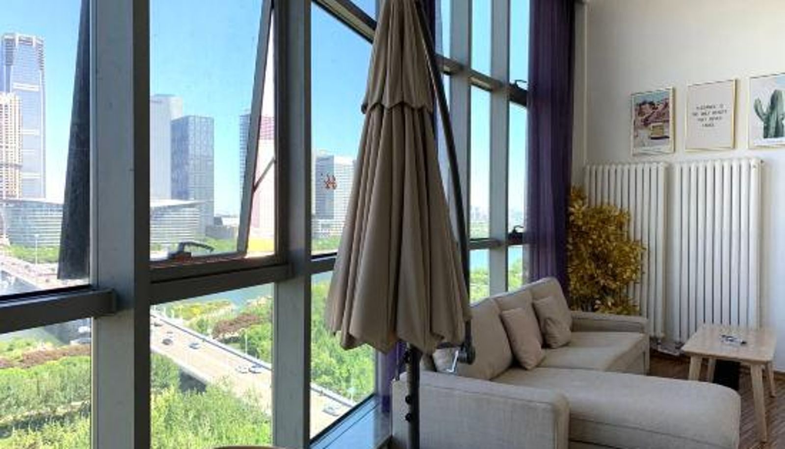 Kamer met uitzicht op de rivier - Tianjin Yuhe Seaview LOFT Projection Apartment