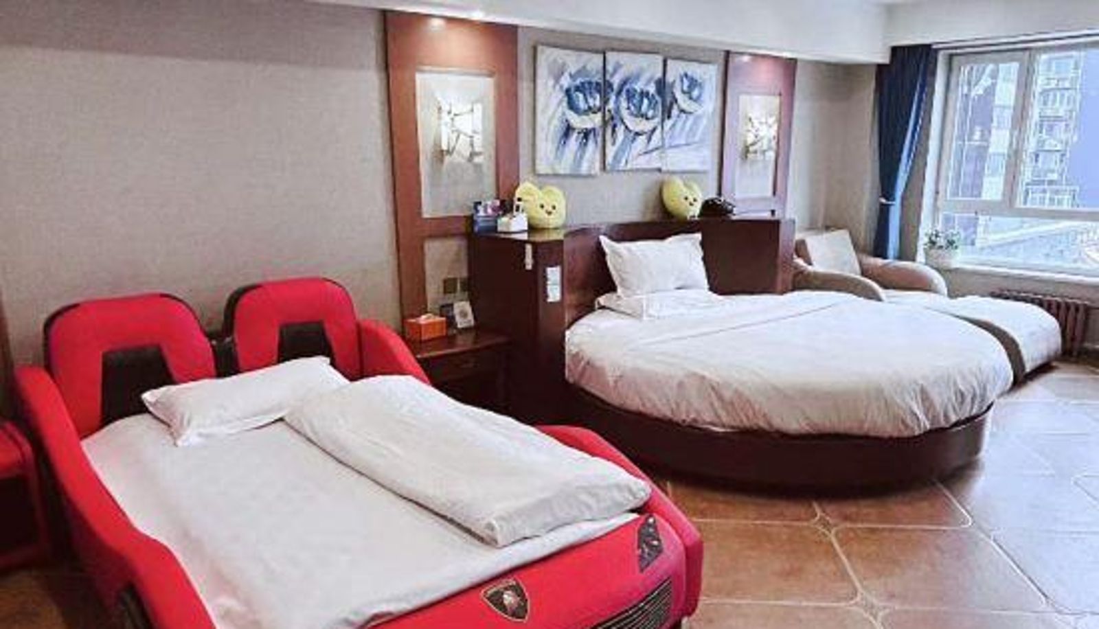 Familienzimmer - Kangbaina Hotel (Beijing West Railway Station Liuliqiao)