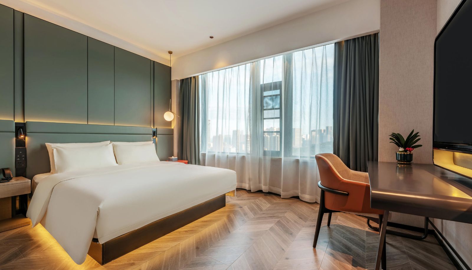 Chambre - Xiamen Cross Strait Financial Center Atour S Hotel