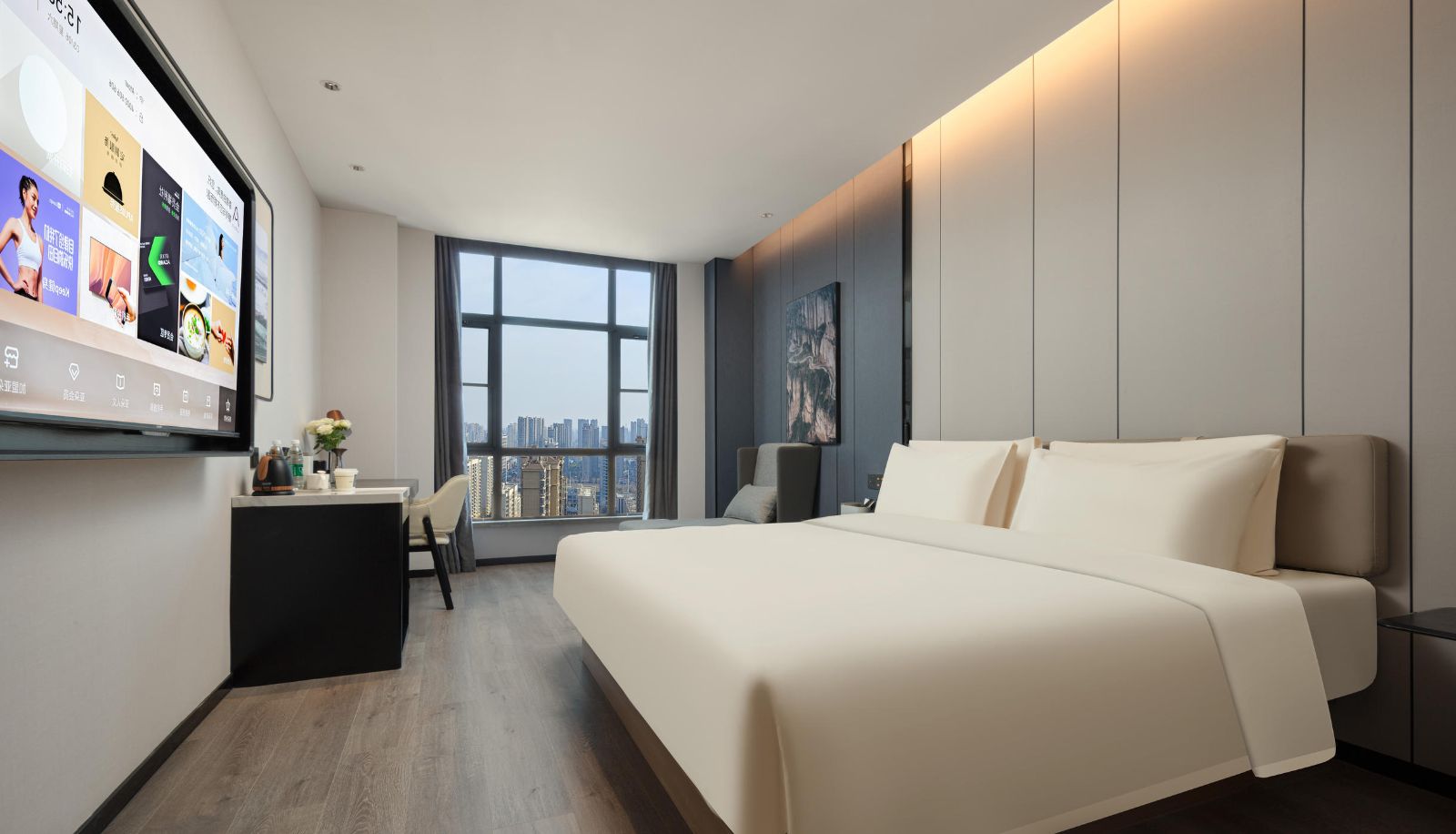 Chambre - Fuyang Yingzhou Wanda Plaza Atour Hotel