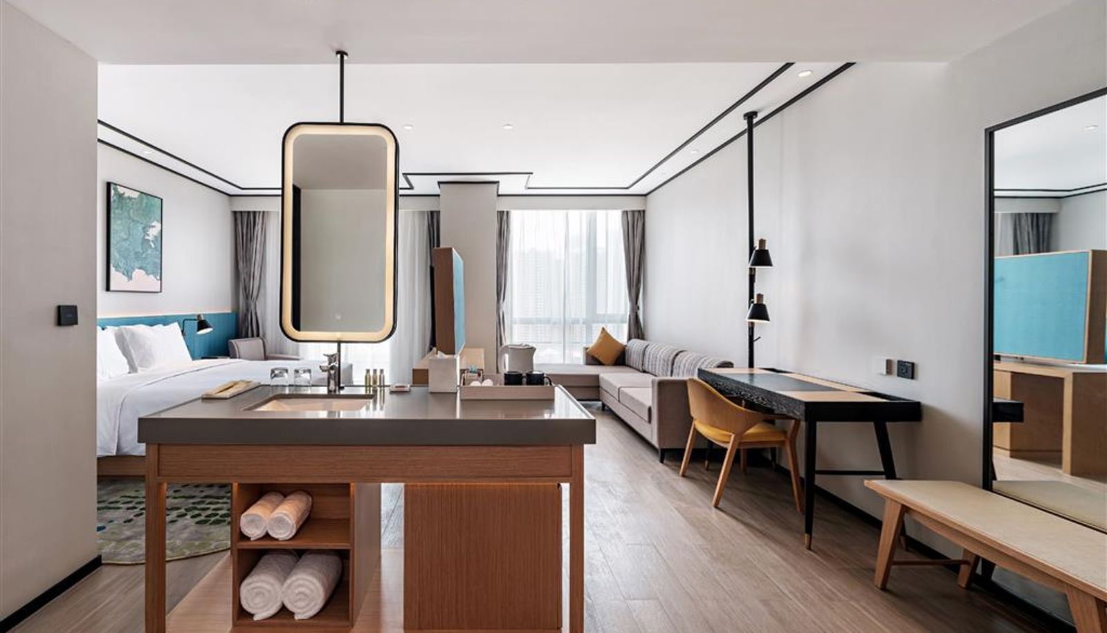 Zimmer - Hilton Garden Inn Hefei Binhu New District
