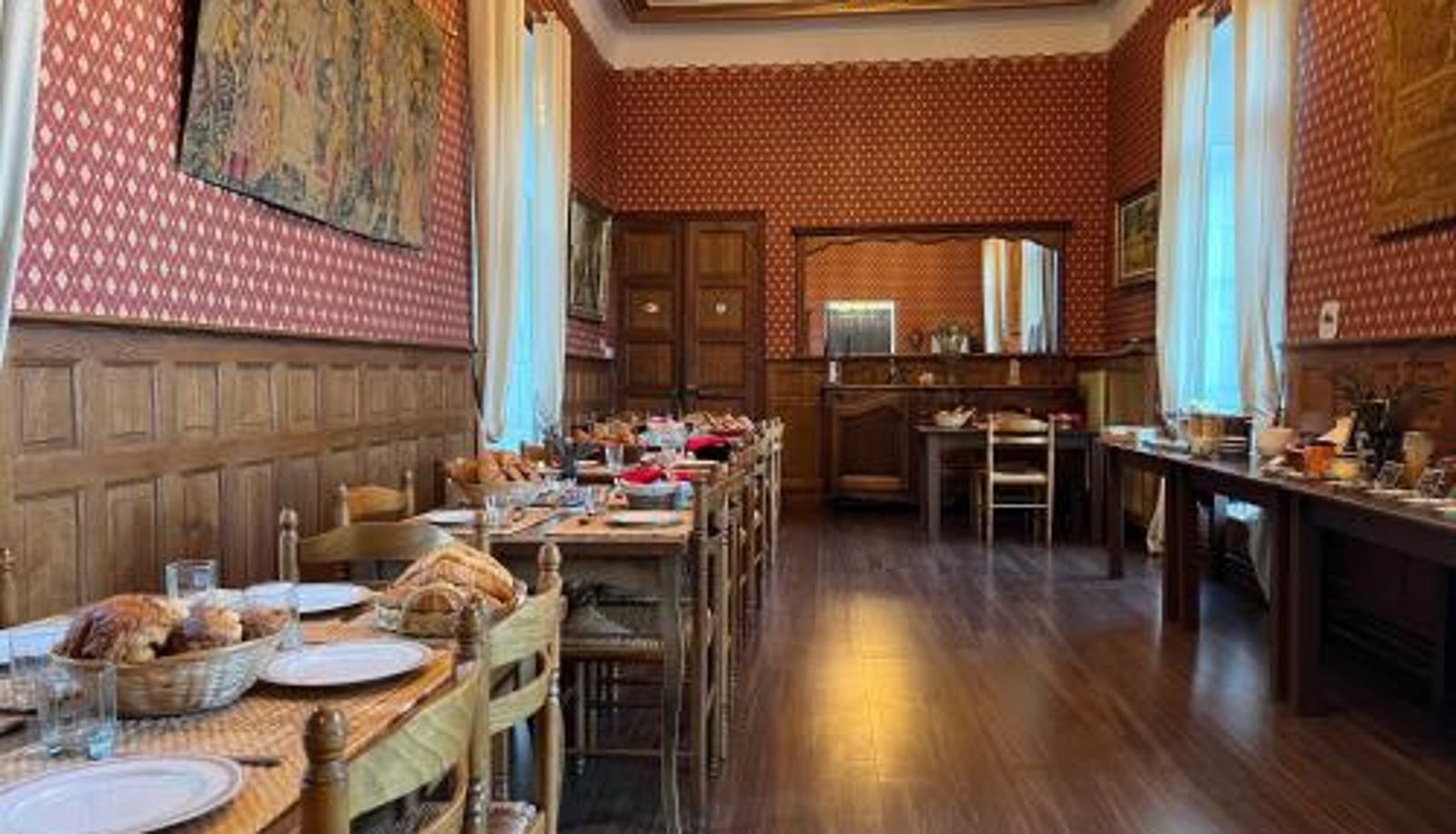 Sala de desayunos dentro del restaurante - Château de Montaupin