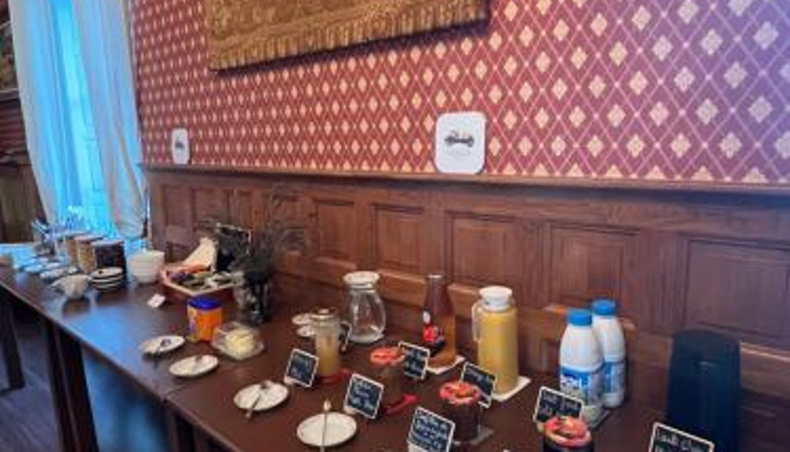 Sala de desayunos dentro del restaurante - Château de Montaupin