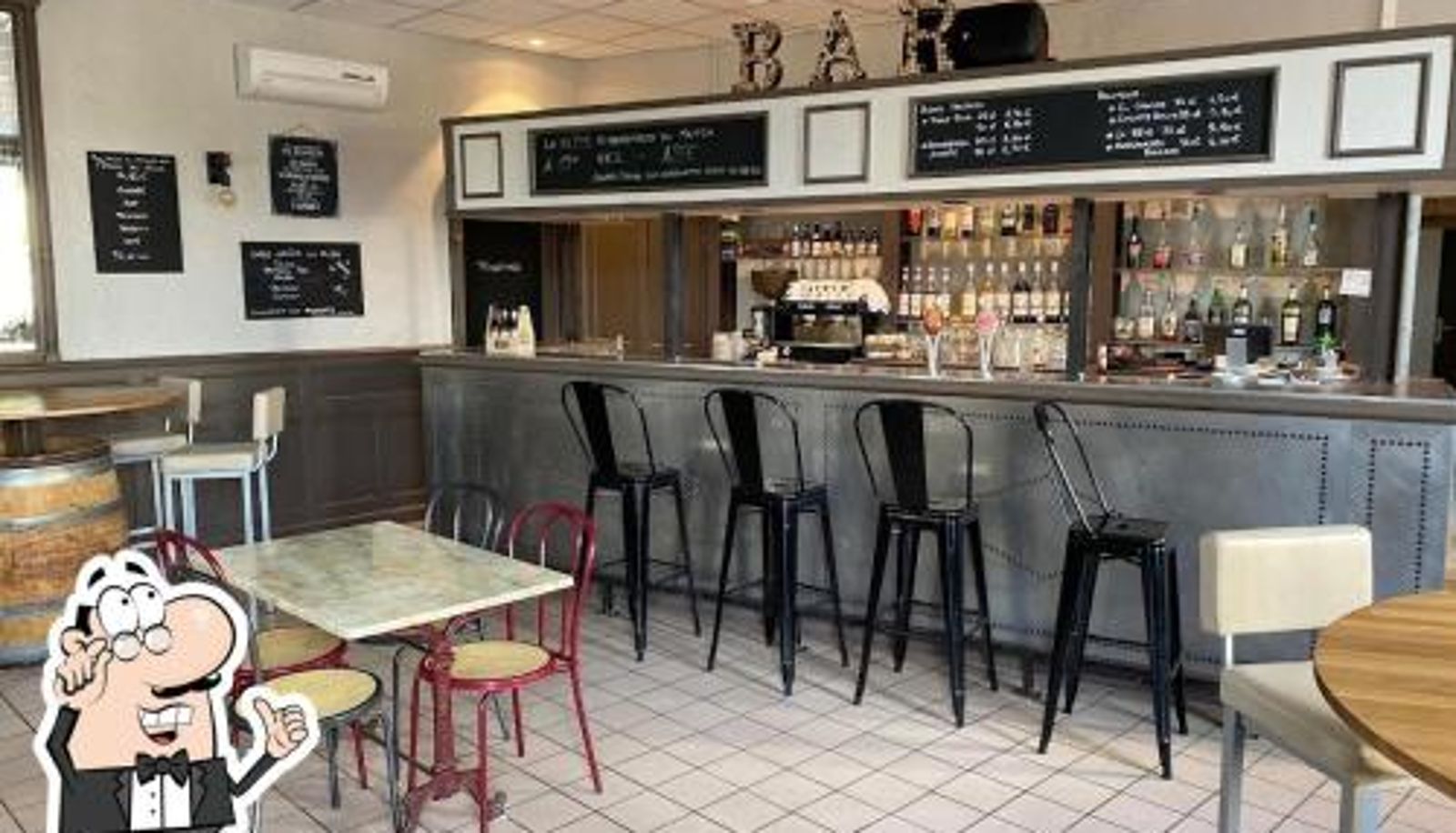 Frühstücksraum innerhalb des Restaurants - La Cigogne