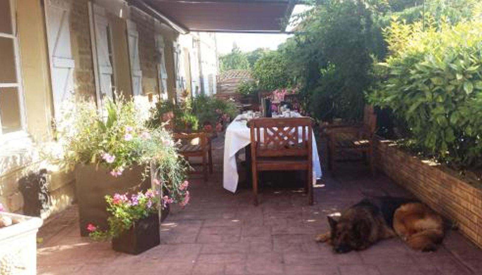 Terrasse - La Ferme De Saint Julien
