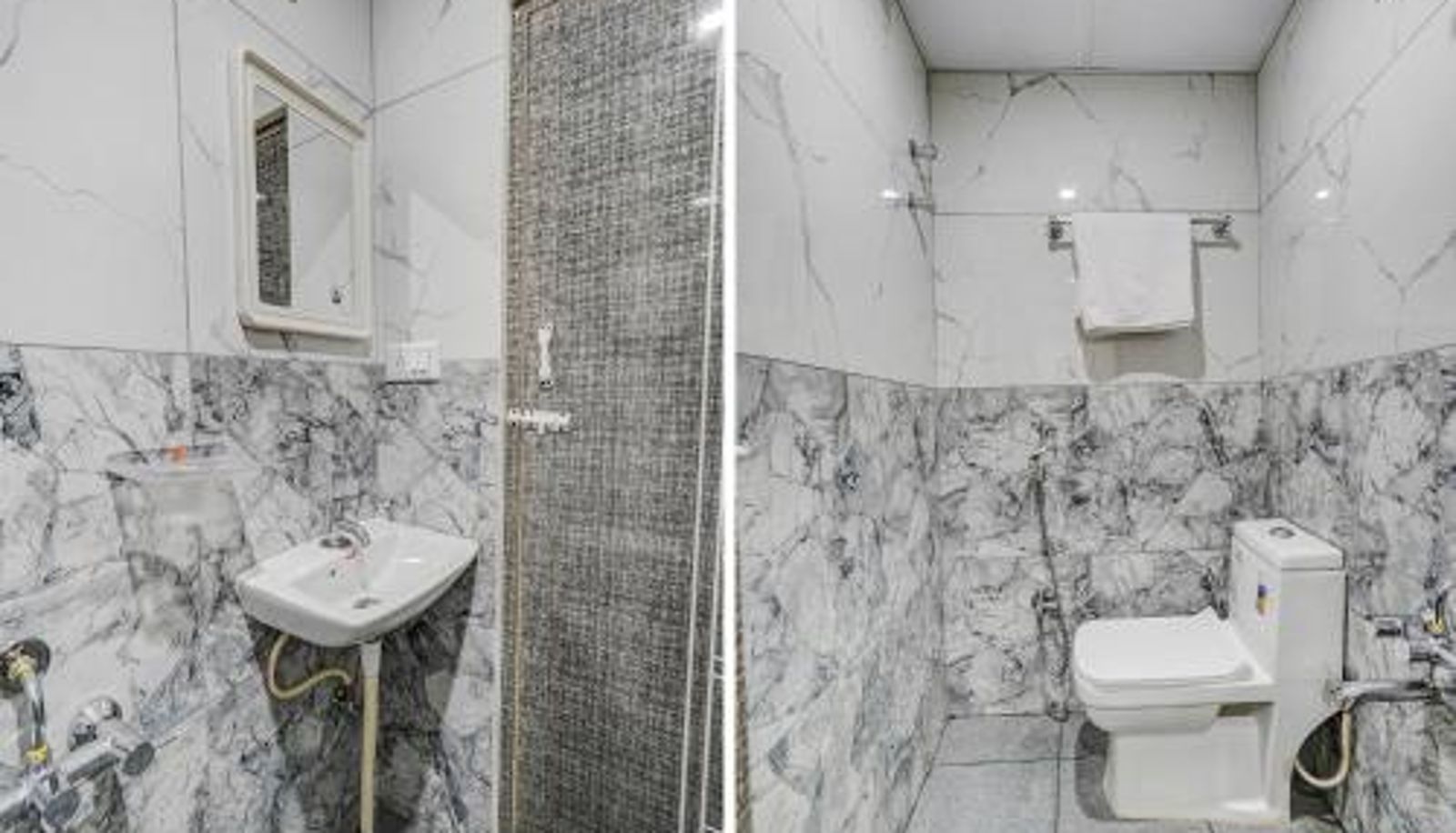 Badezimmer - FabHotel Ivory Pearl - Nr Sony Signal