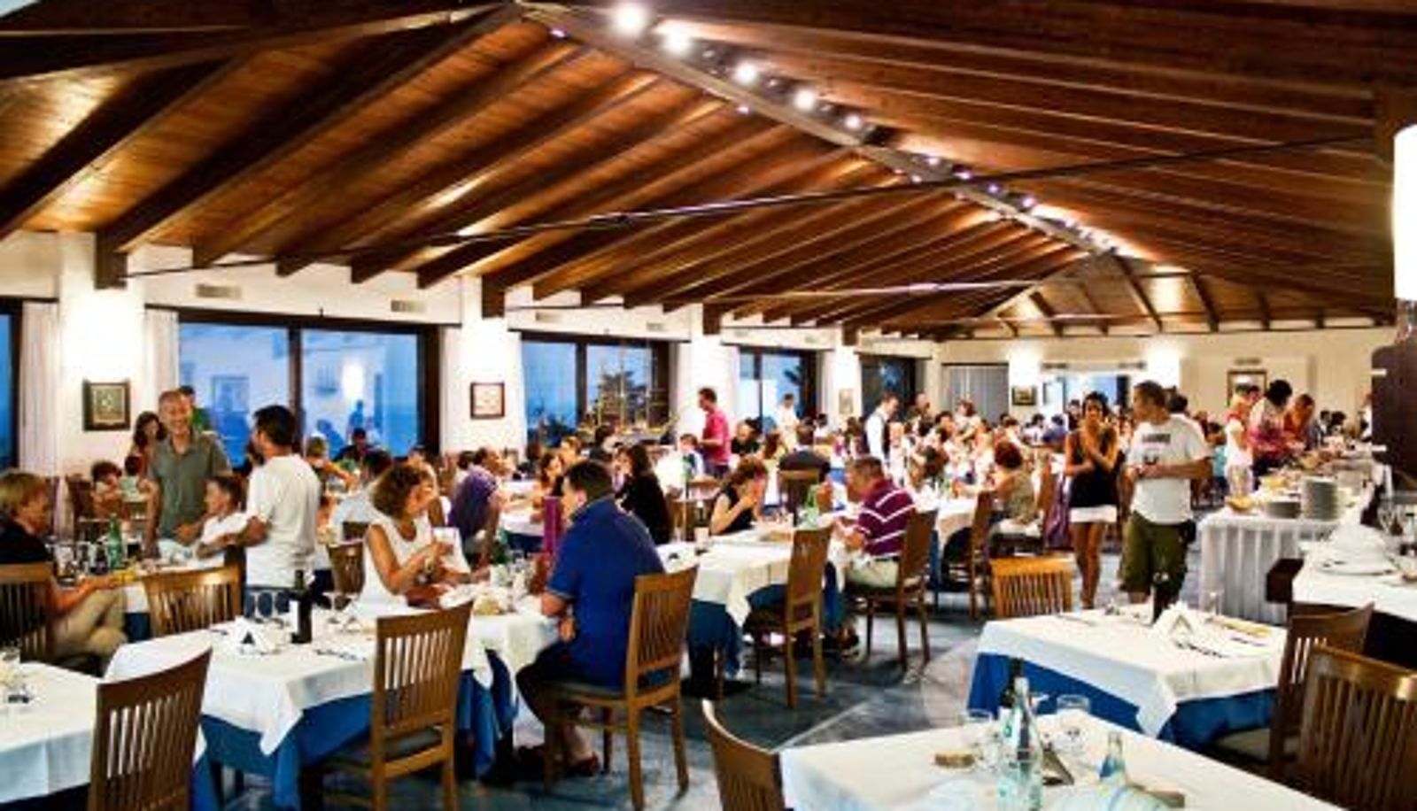 Breakfast room within the restaurant - Happy Village