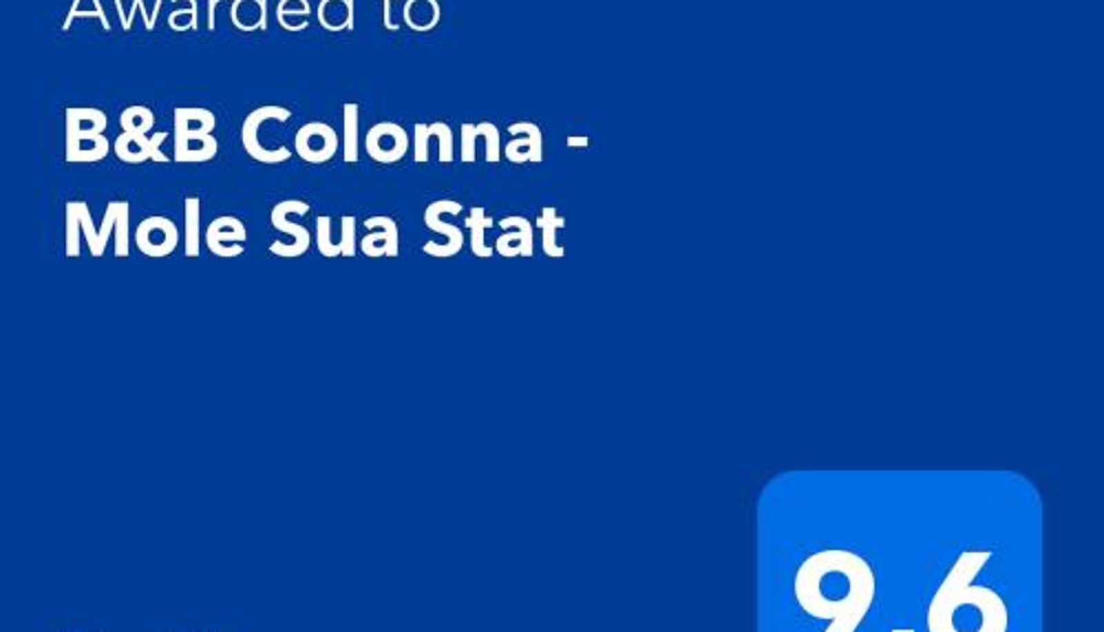 Info - B&B Colonna - Mole Sua Stat