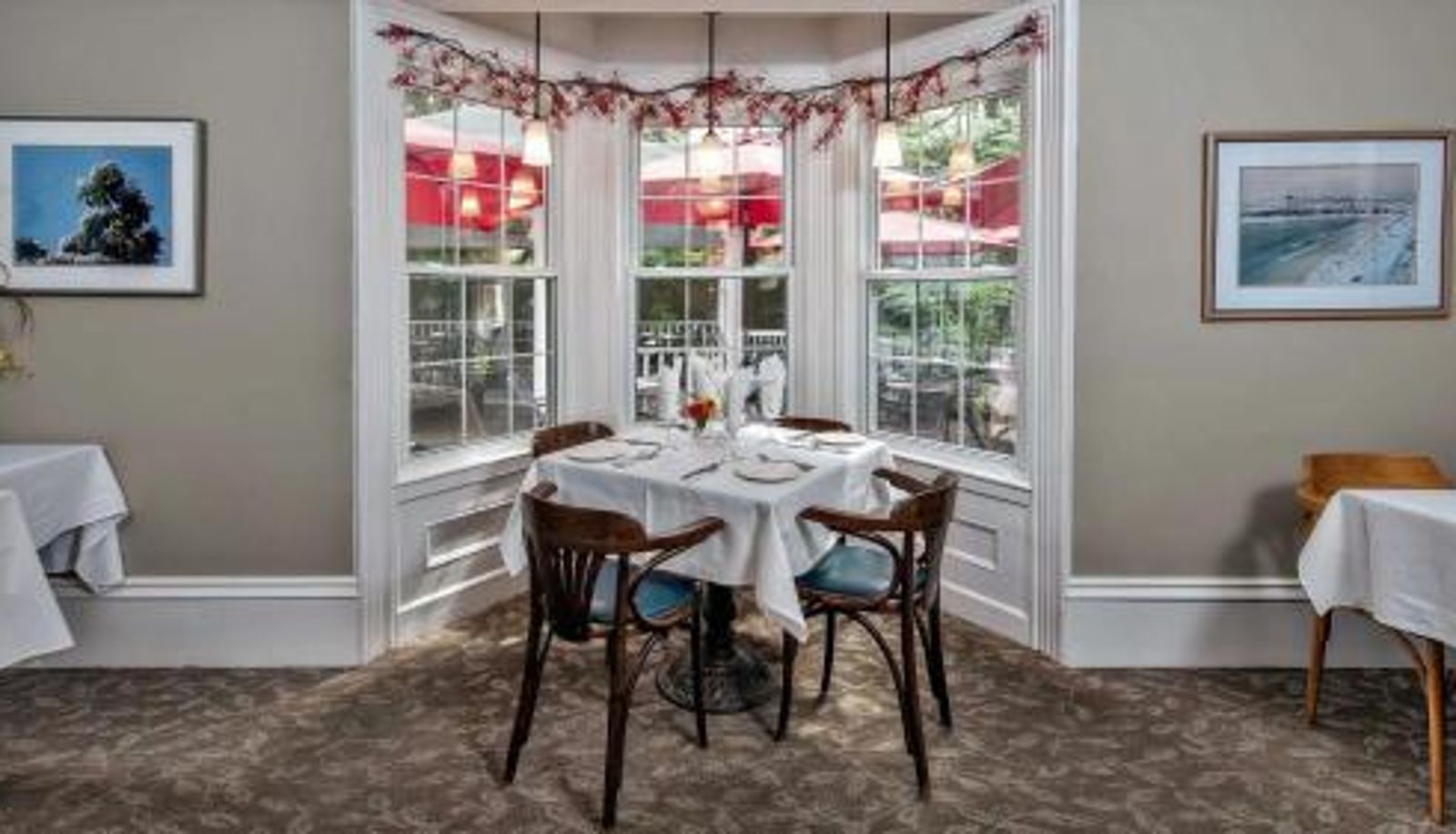 Breakfast room within the restaurant - Kettle Creek Inn