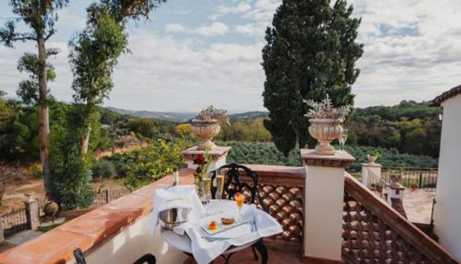 Taras - Masia Can Viver - Olive oil tourism B&B