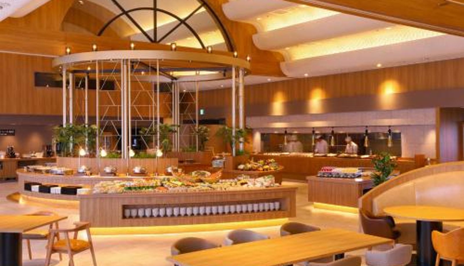 Salle de petit-déjeuner dans le restaurant - Ooedo Onsen Monogatari Premium Hotel Sokan