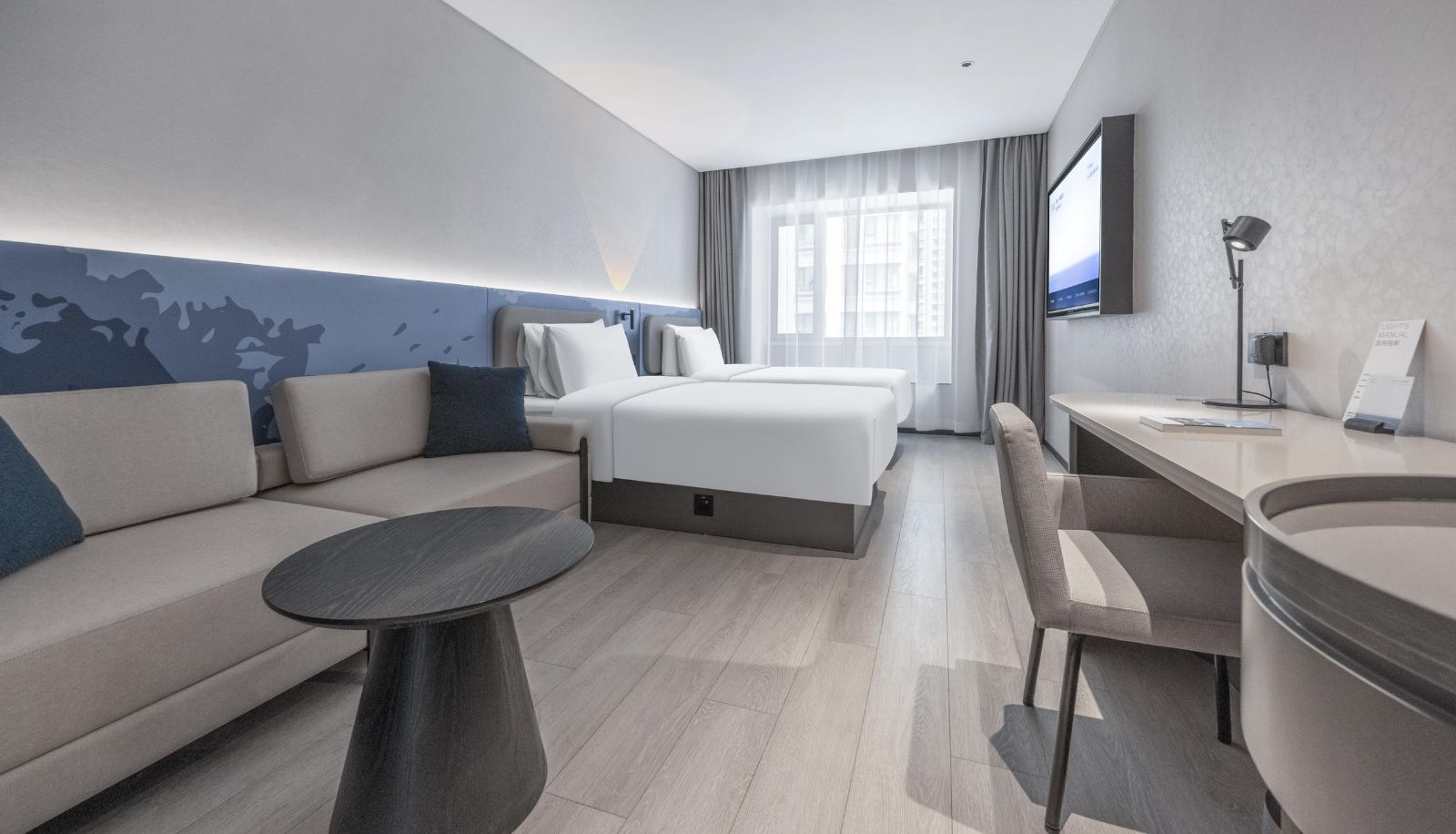 Chambre - Taiyuan South Station South Central Light Residence Hotel