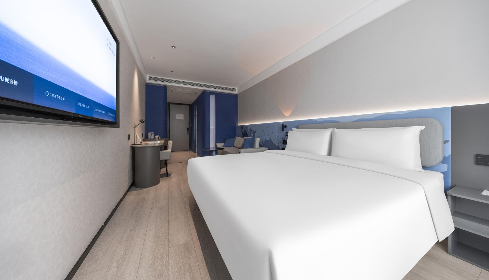 Chambre - Taiyuan South Station South Central Light Residence Hotel