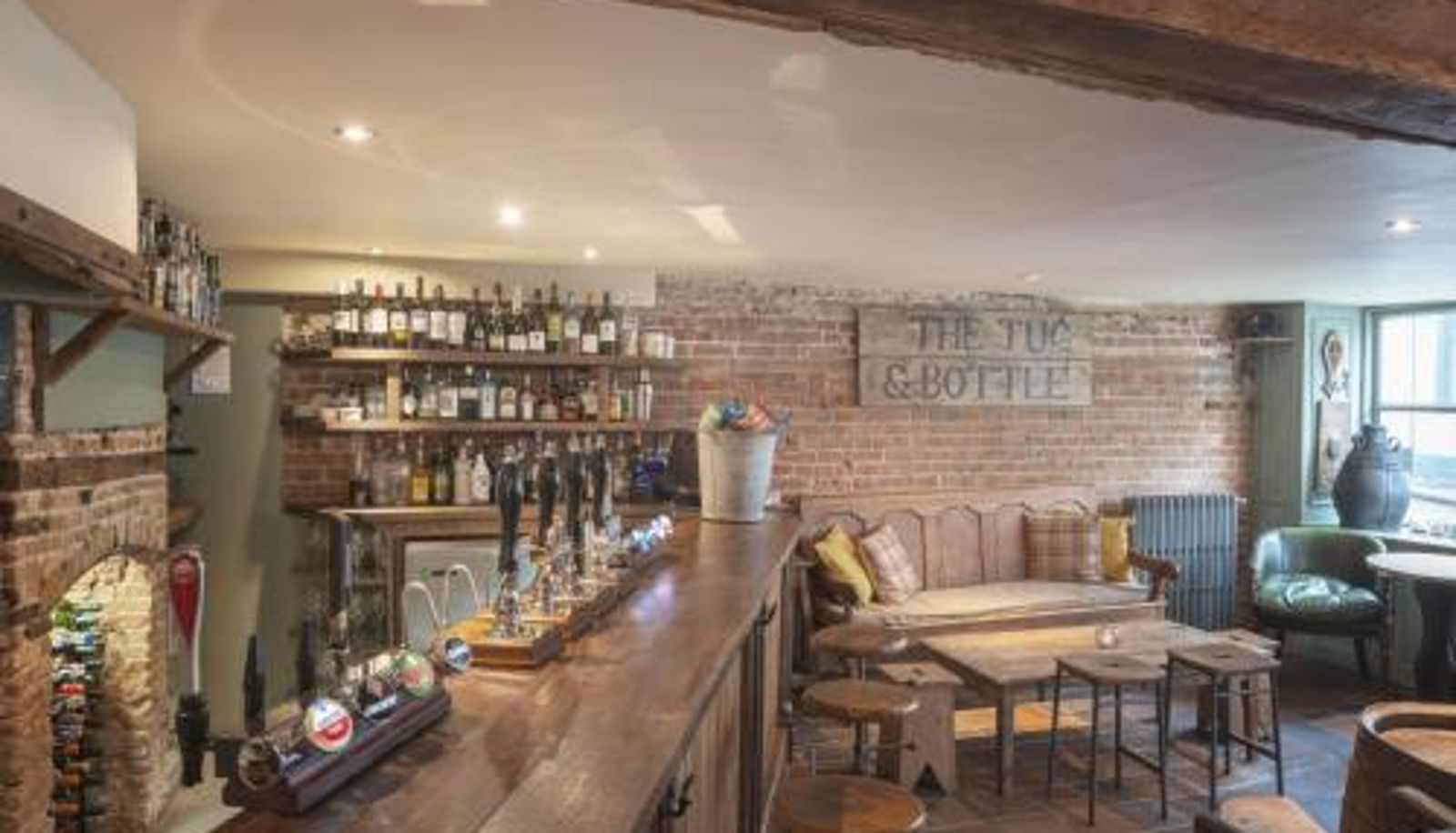 Breakfast room within the restaurant - The Standard Inn