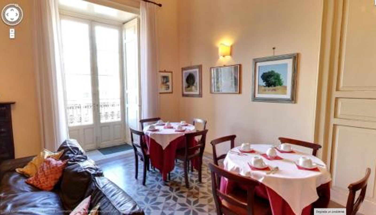 Sala śniadaniowa w restauracji - B&B Conte Ruggero