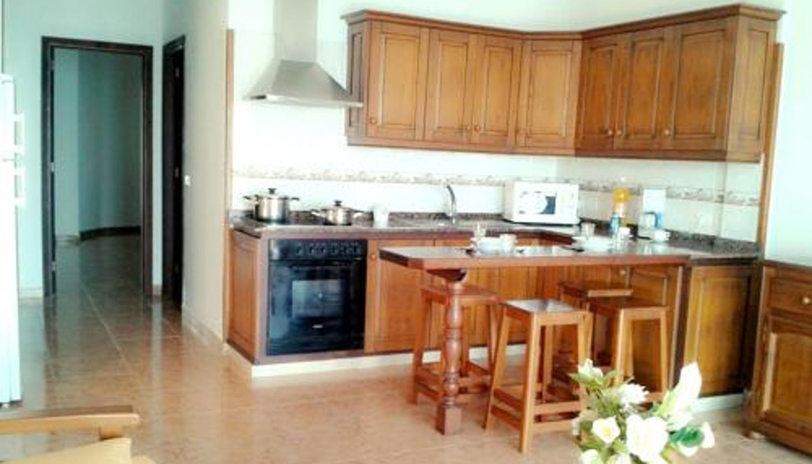 Keuken - Sea View.  55 m² Charming Apartment in Villa de Mazo