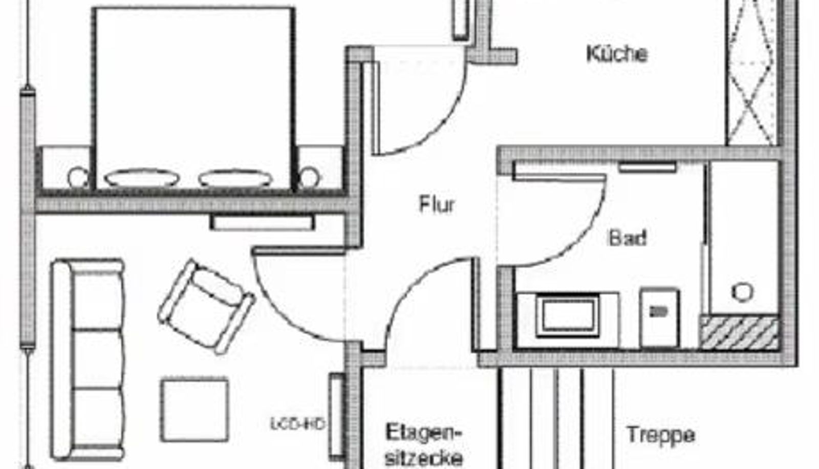Standard room - nicht für Monteure Apartment für 3