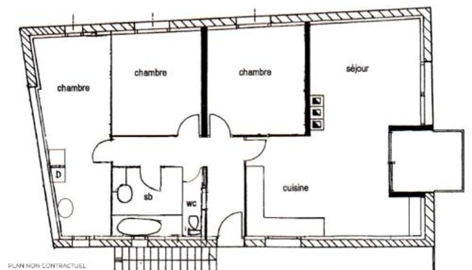 Standardzimmer - Résidence Lupins - 85m2 bien équipé pour 6 personnes à St Martin de Belleville MAE-7334