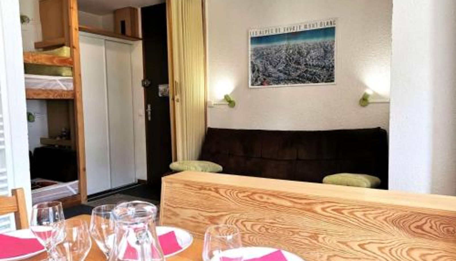 Standardzimmer - classé 1 étoile MAE-3994  vue montagne Résidence Clairiere - La Clairière 1 - Joli studio divisible