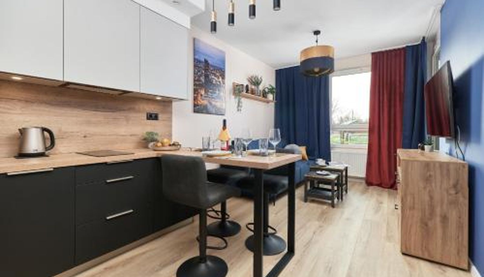 Küche - Braniborska Apartment Wrocław by Noclegi Renters