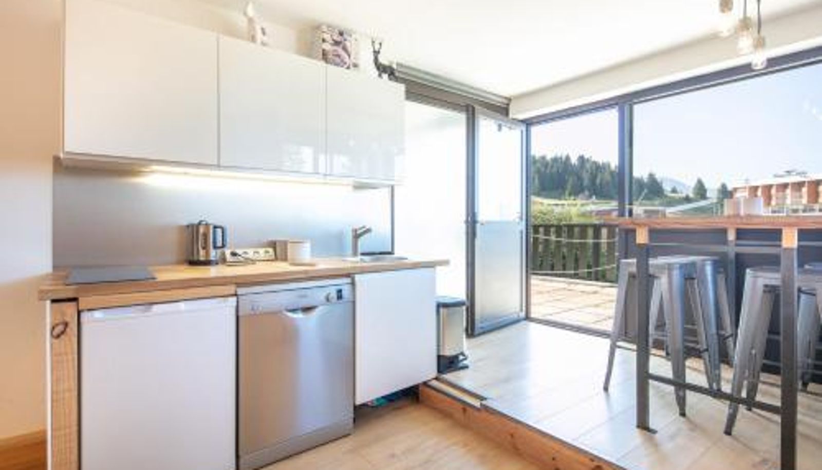 Cocina - Le Cocon d'Edwige - Vue montagne