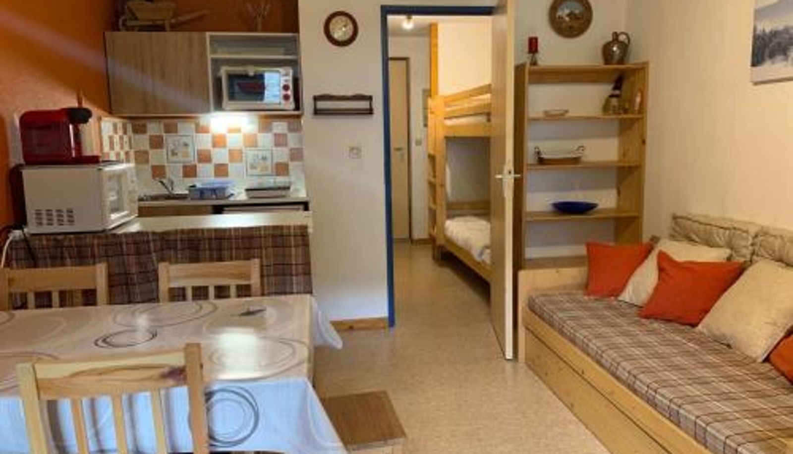 Info - proche navette à Morzine - FR-1-679-6 Studio cabine lumineux avec balcon