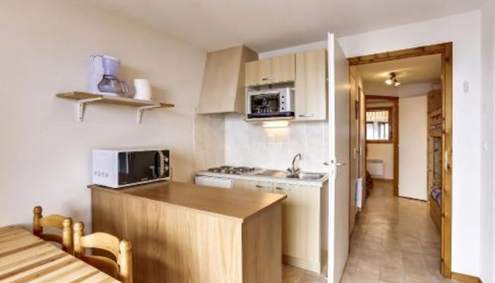 Küche - Appartement familial avec vue sur le lac 35 m²