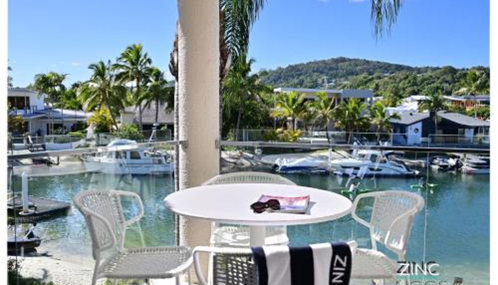 Terasse - St Tropez 10 - Tranquil Waterfront Escape in Noosa Sound – Minutes from Hastings Street