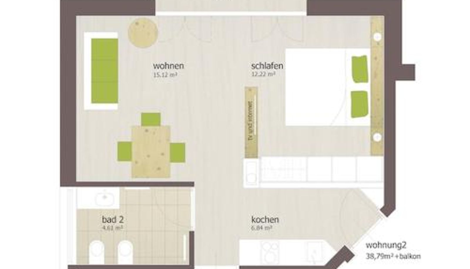 Standardzimmer - Rosengartnerhof Apt Vorberg
