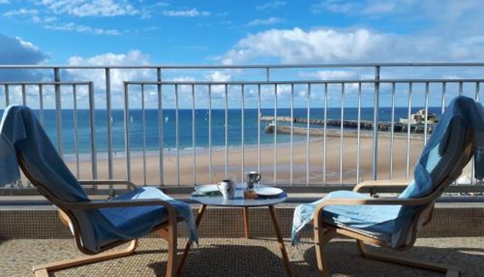 Terasse - Le Miramar - Appartement 1 Etoile Face Mer