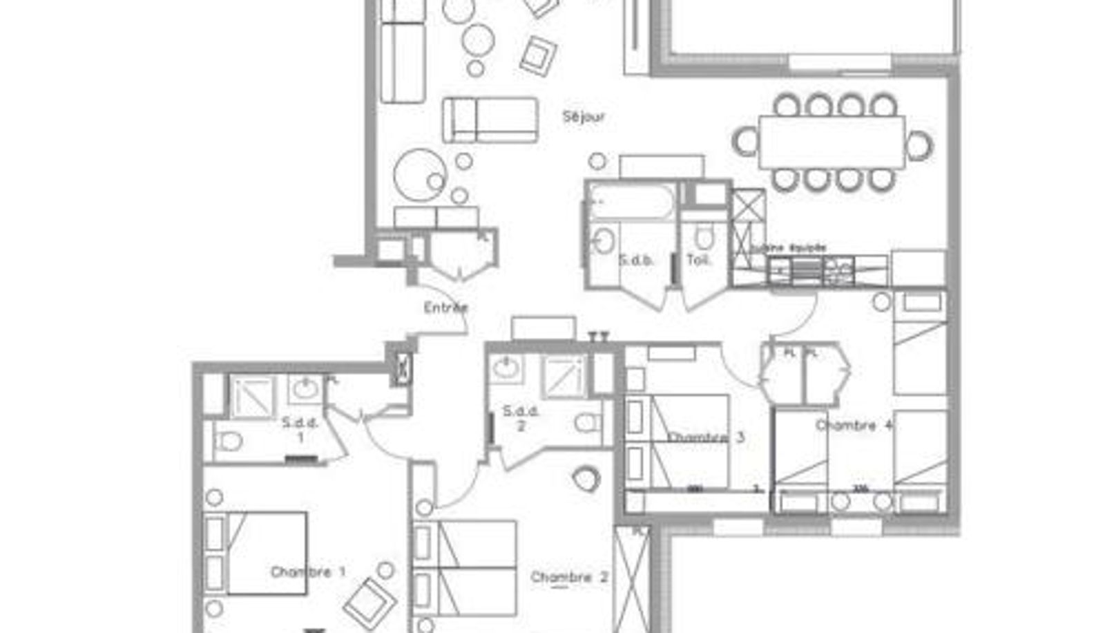 Standardzimmer - wifi - FR-1-455-246  balcons  vue mont Appartement neuf 12 pers