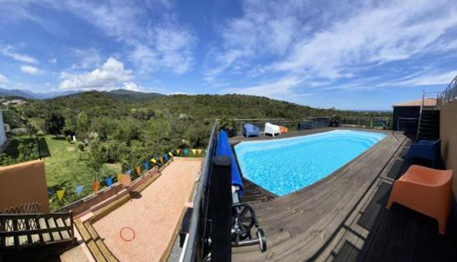 Piscina - Résidence Tozza Alta - Maison de prestige 10 couchages vue Mer et Montagnes Corse du Sud MAE-2624