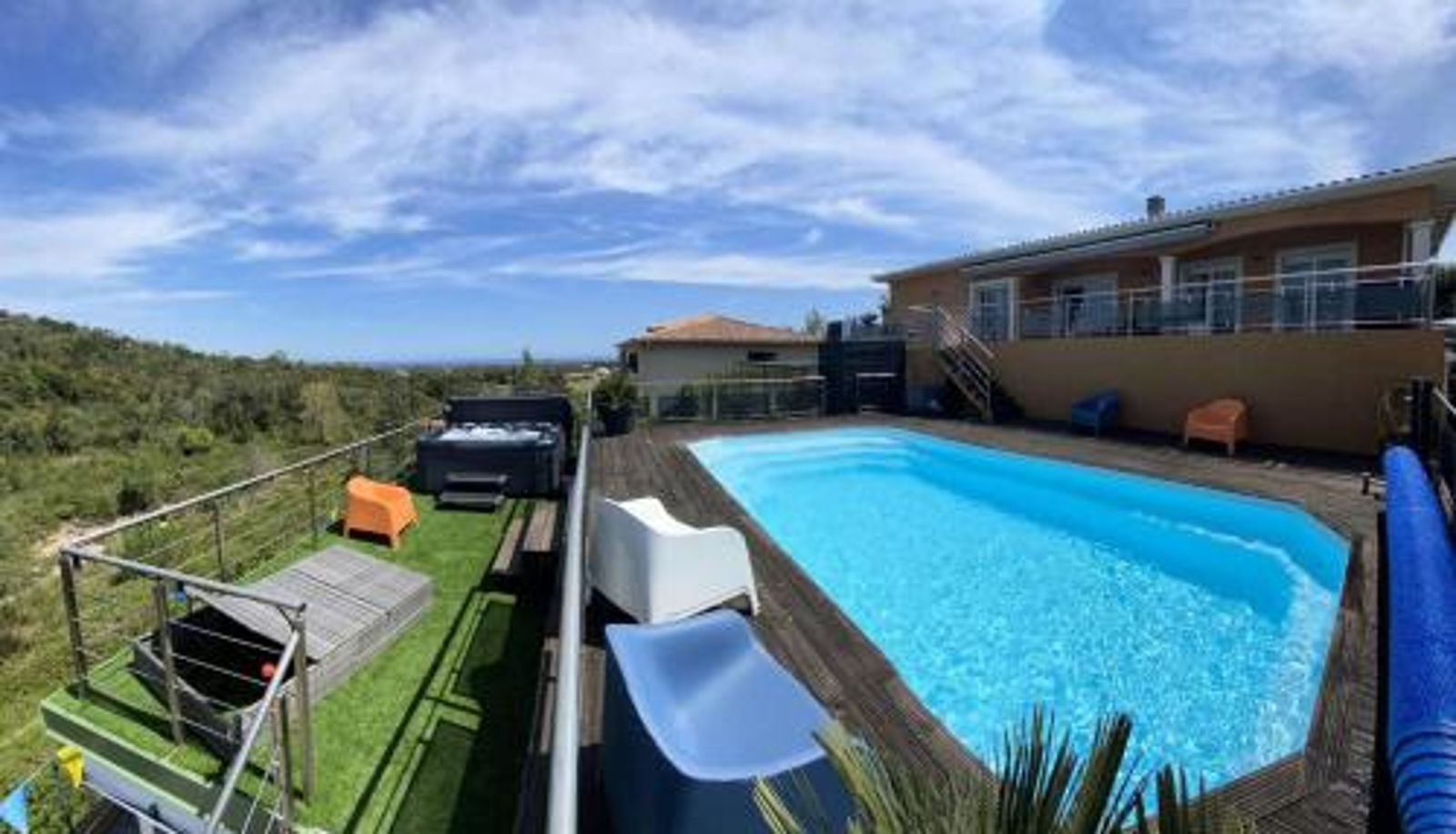 Piscina - Résidence Tozza Alta - Maison de prestige 10 couchages vue Mer et Montagnes Corse du Sud MAE-2624