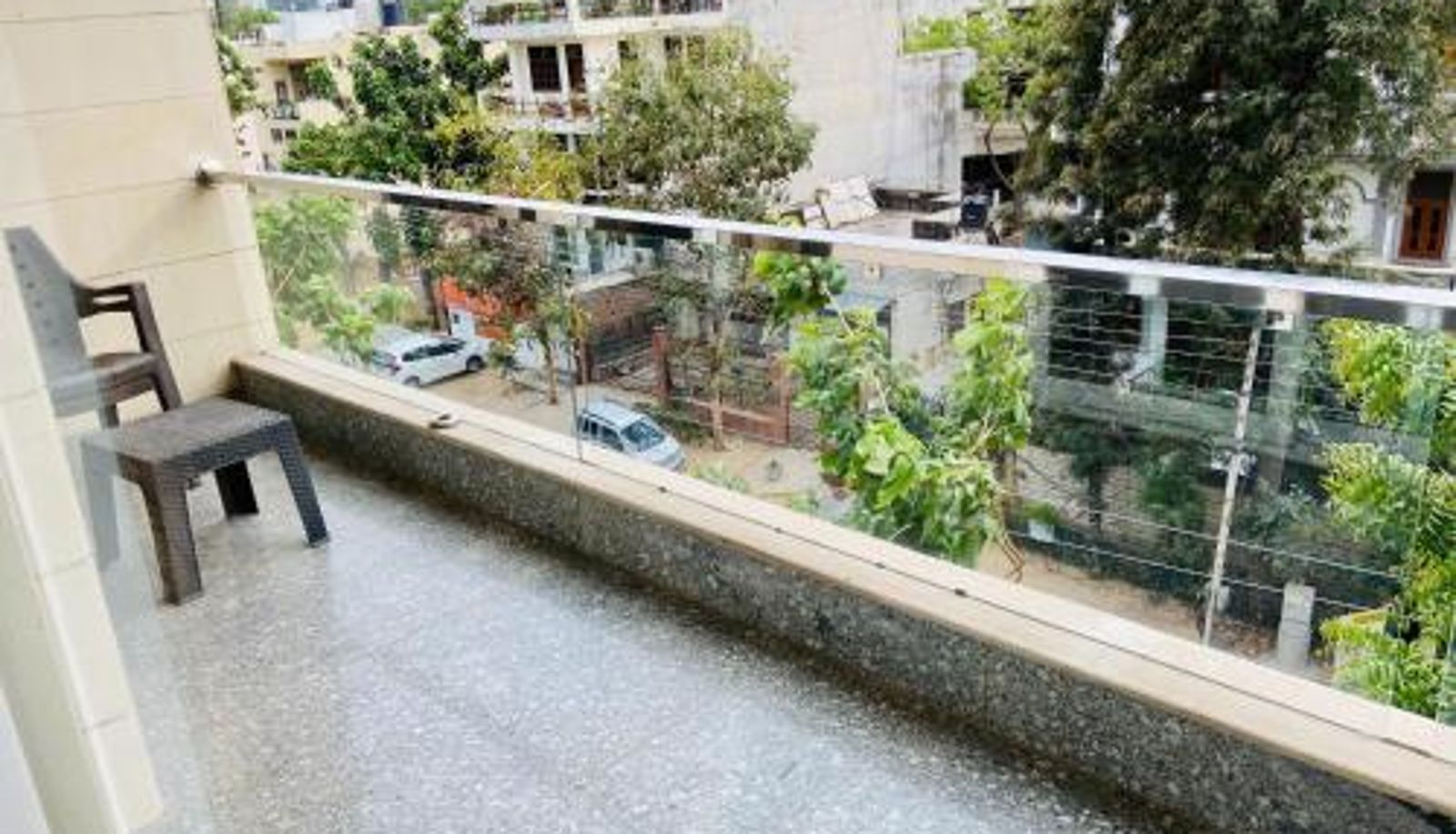 Terrace - Lift  MG Road - Balcony BluO 1BHK - DLF CyberCity