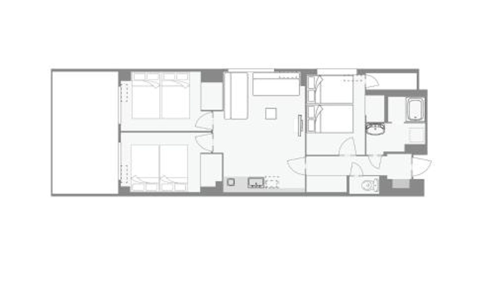 Standaardkamer - Jpride Uemachidai Condo