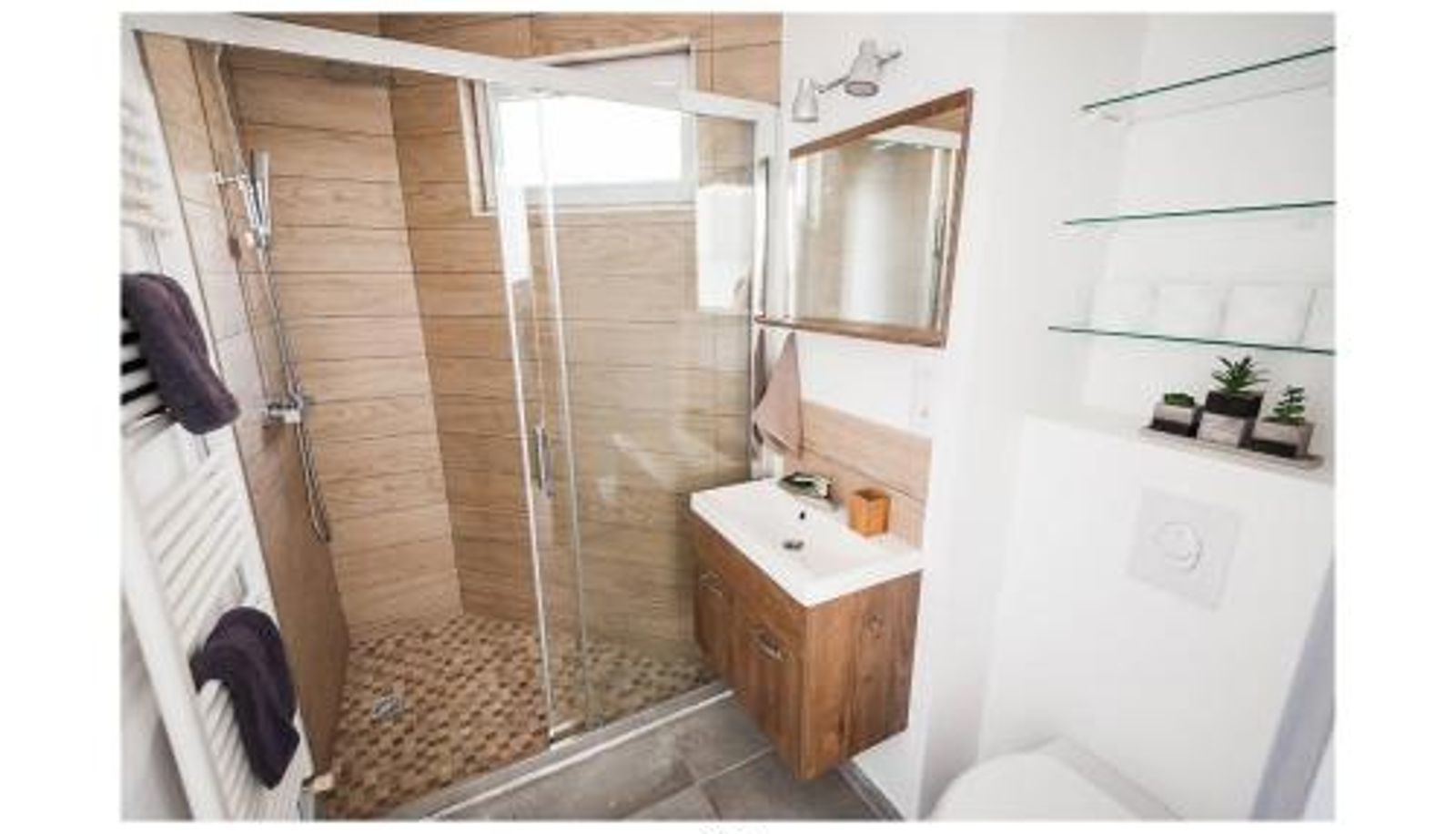 Łazienka - La Suite T2 40m2 avec terrasse 1ch-4pers Appart Hotel Poitiers