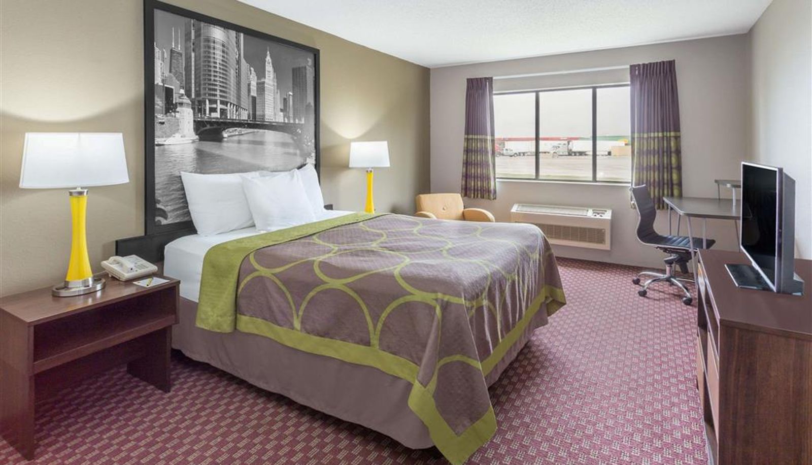 Chambre - Super 8 by Wyndham Hebron Lowell Area