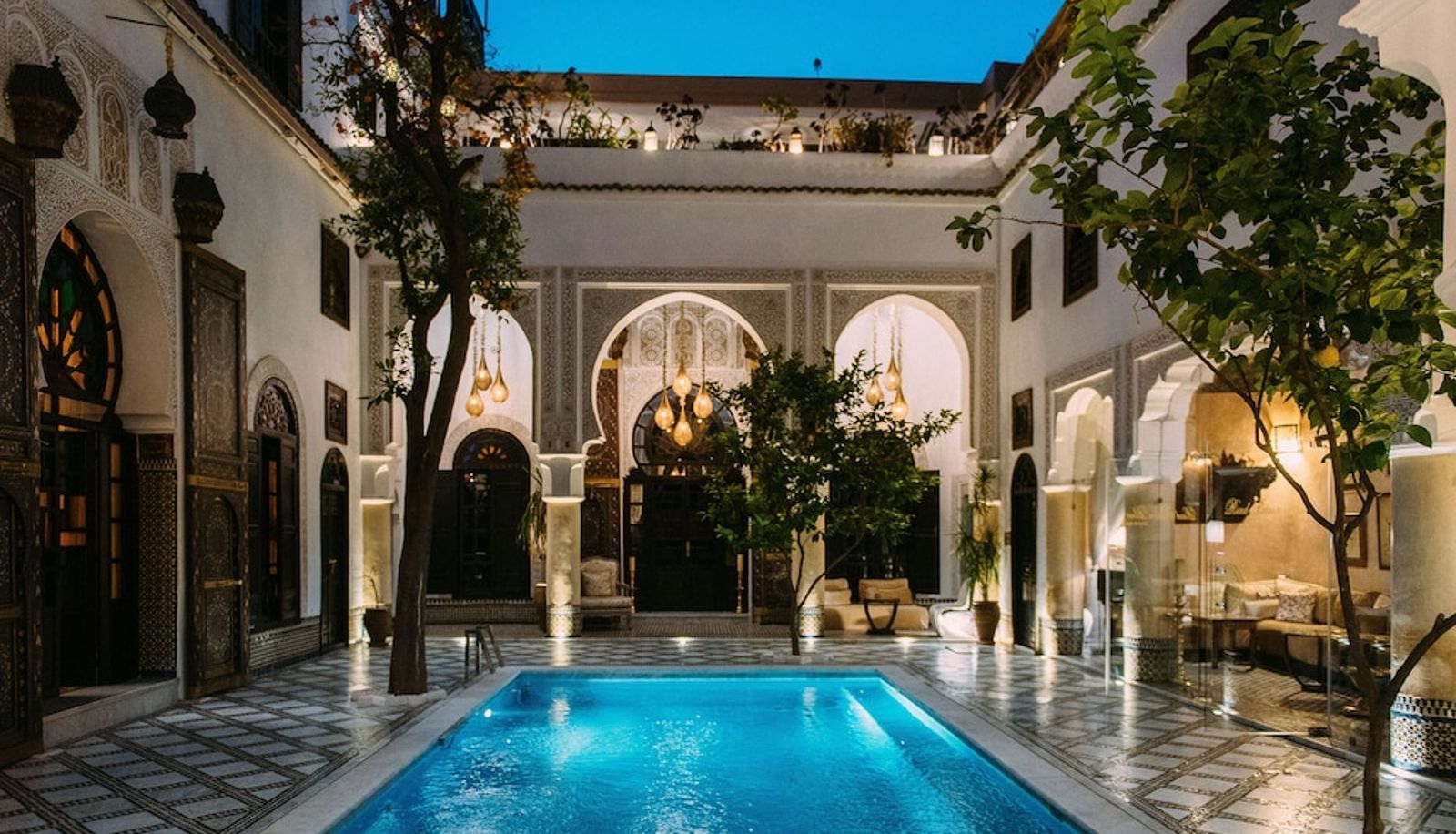 Zwembad - Riad Maison Bleue And Spa