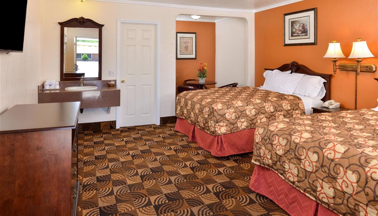 Vierbettzimmer - Americas Best Value Inn & Suites Klamath Falls