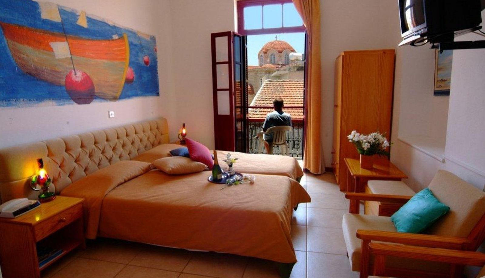 Chambre - Kiniras Traditional Hotel & Restaurant