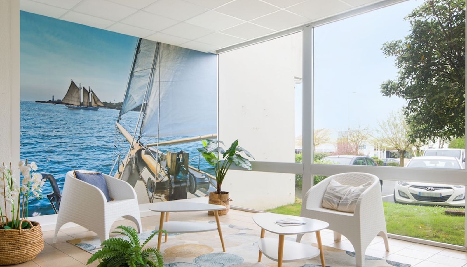 Lobby - Résidence avec Piscine face au port 200m plage