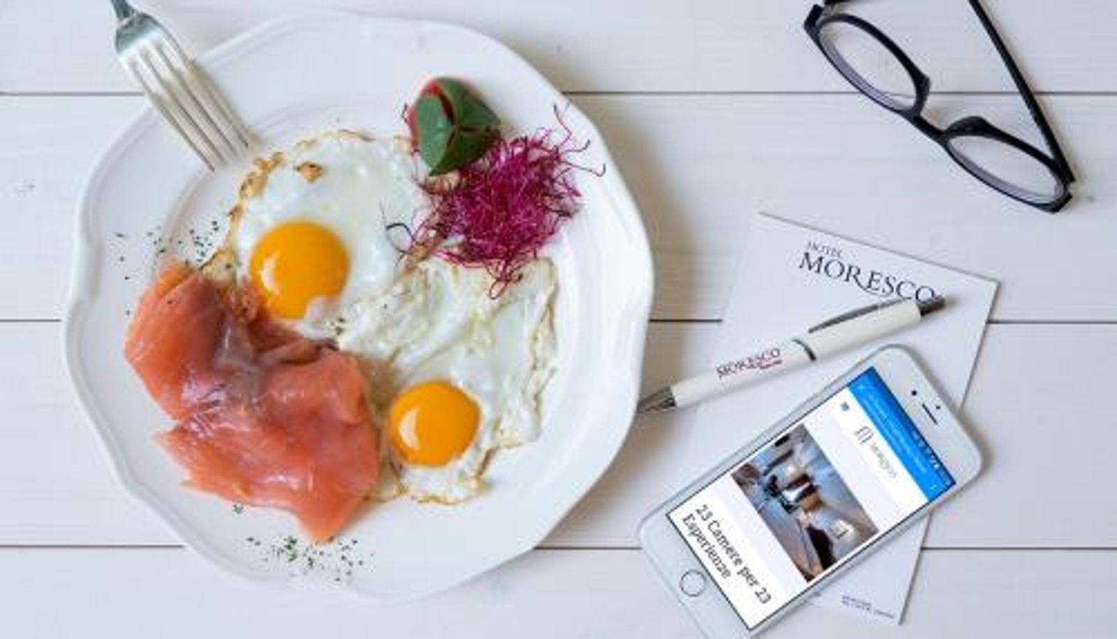 Frühstücksraum innerhalb des Restaurants - Hotel Moresco