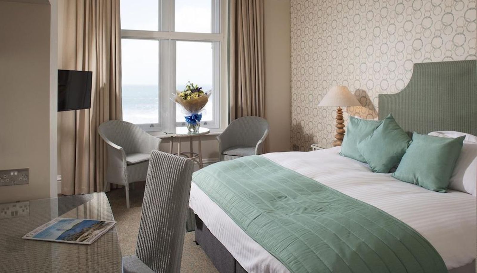 Zimmer mit Meerblick - The Headland Hotel and Spa