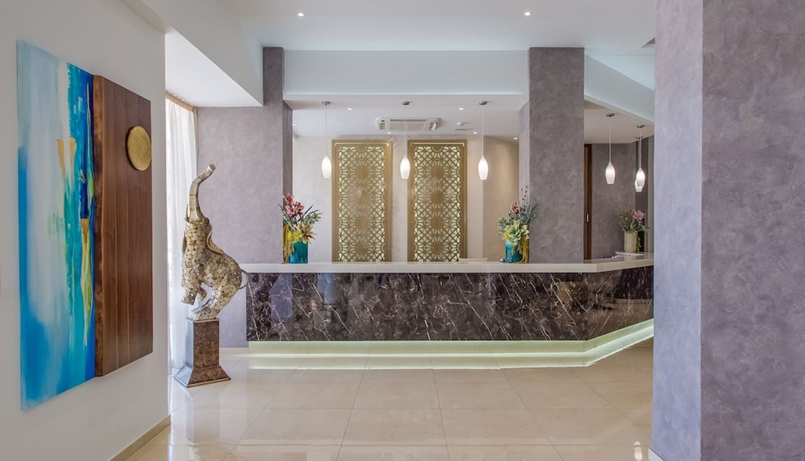 Rezeption - Stamatia Hotel