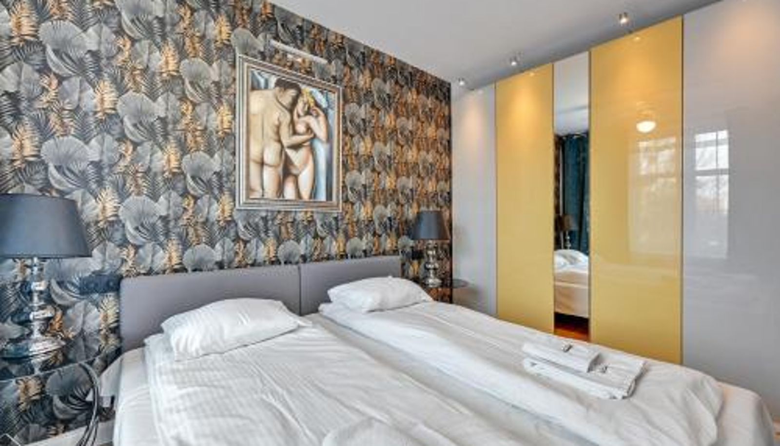 Chambre - Art Déco Apartment Old Town Gdańsk by Noclegi Renters Dom & House