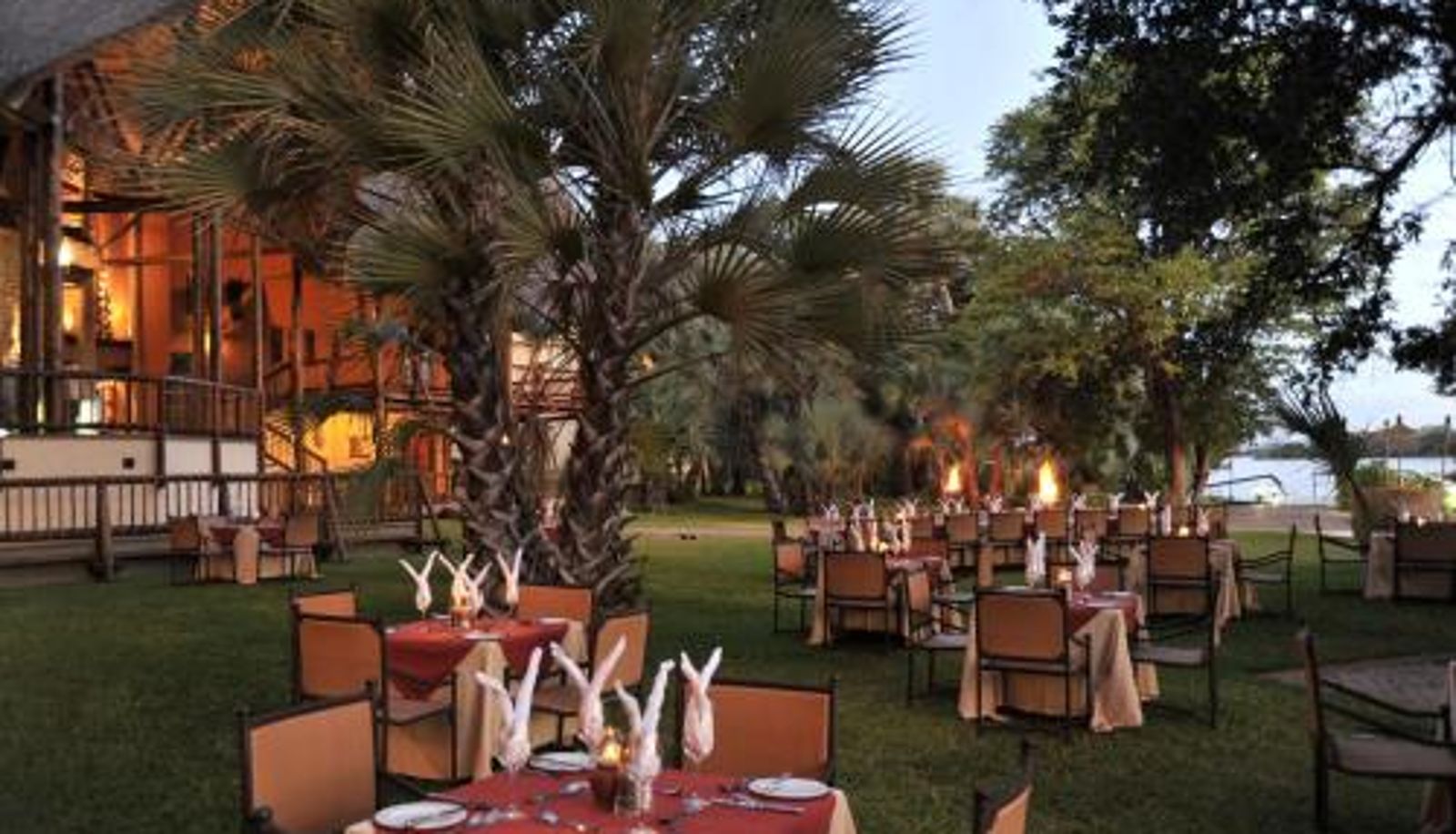 Breakfast room within the restaurant - The David Livingstone Safari Lodge & Spa